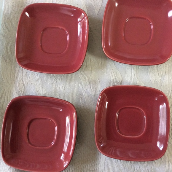 Espresso cups with square saucer (Set of 4) - Picture 5 of 6